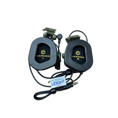 Активні захисні навушники Earmor M32X MARK3 Dual (FG) Olive Mil-Std