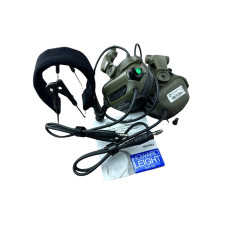 Активні захисні навушники Earmor M32X MARK3 Dual (FG) Olive Mil-Std