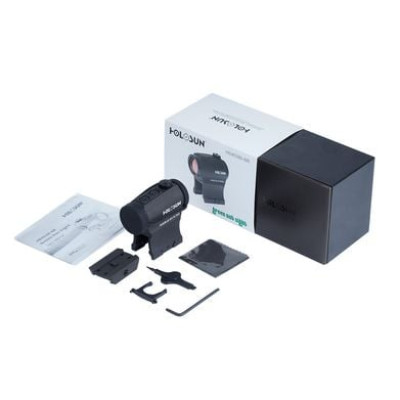 Коліматорний приціл Holosun HE403B-GR Elite Green Dot Sight з низьким кріпленням та високим кріпленням 1/3 Co-Witness