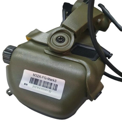 Активні захисні навушники Earmor M32X Mark3 (FG) Olive