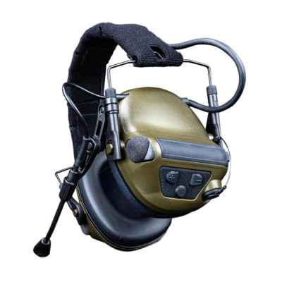 Активні захисні навушники Earmor M33 (FG) Olive з Bluetooth та гарнітурою