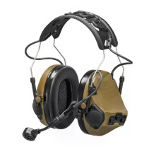 Активні тактичні навушники бездротові 3M PELTOR ComTac VII (MT14H41A-300EU CY), coyote brown, вертикальні, з мікрофоном