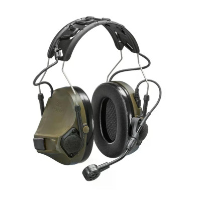 Активні тактичні навушники бездротові 3M PELTOR ComTac VII (MT14H41A-300EU GN), OD Green, вертикальні, з мікрофоном