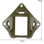 Металевий кронштейн платформа кріплення шрауд NVG Mount зірка на тактичний шолом, Олива