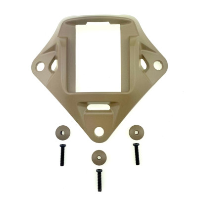Металевий кронштейн платформа кріплення шрауд NVG Mount зірка на тактичний шолом, Койот