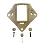 Металевий кронштейн платформа кріплення шрауд NVG Mount зірка на тактичний шолом, Койот