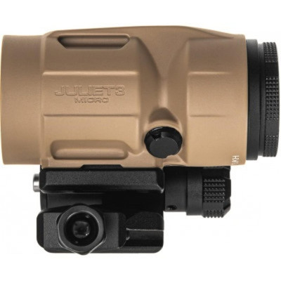 Коліматорний приціл SigSauer Romeo-MSR зі збільшувачем Juliet3-Micro 1-3X FDE