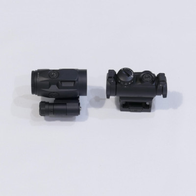 Коліматорний приціл SigSauer Romeo-MSR зі збільшувачем Juliet5-Micro 1-5X