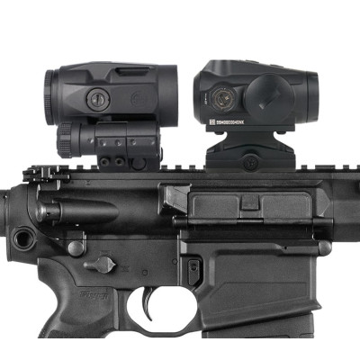 Коліматорний приціл SigSauer Romeo MSR Gen2 RedDot зі збільшувачем Juliet3-Micro 1-3X SORJMSR101