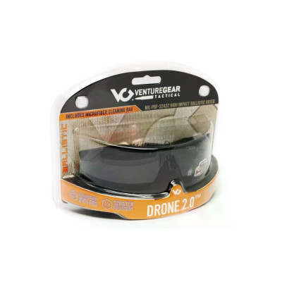 Захисні окуляри Venture Gear Tactical Drone 2.0 Green (clear) Anti-Fog, прозорі в зеленій оправі