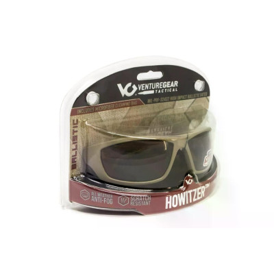 Захисні окуляри Venture Gear Tactical Howitzer Black (clear) Anti-Fog, прозорі в чорній оправі