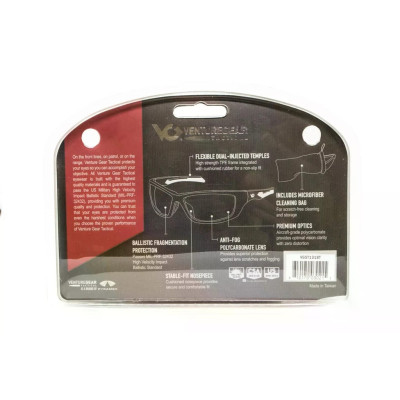 Захисні окуляри Venture Gear Tactical Howitzer Black (clear) Anti-Fog, прозорі в чорній оправі
