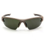 Захисні окуляри Venture Gear Tactical Semtex 2.0 Tan (forest gray) Anti-Fog, чорно-зелені в пісочній оправі