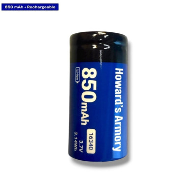 Акумуляторна батарея літієва CR123A/16340 850mAh 3.7V Lithium