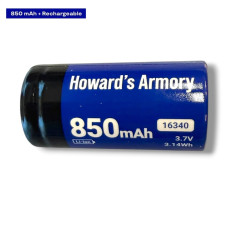 Акумуляторна батарея літієва CR123A/16340 850mAh 3.7V Lithium