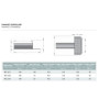 Воронка парапетна Mesateknik MS 1027-P Izodra для пвх мембран Ø 100 mm