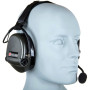 Активні захисні навушники з зовнішнім мікрофоном Tac-Sky Neckband PRO Headset – Olive