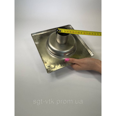 Трап из нержавеющей стали SLIM 20*20см, вертикальный, D50